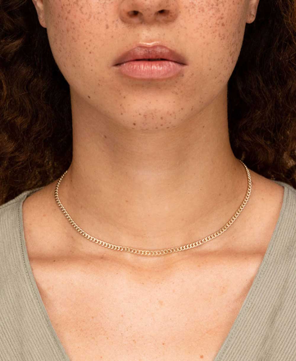 Collier chaîne curb