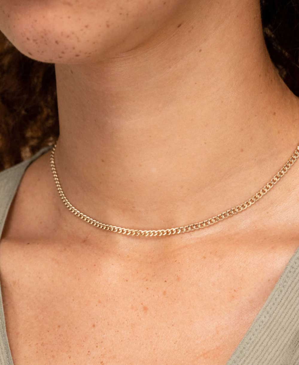 Collier chaîne curb
